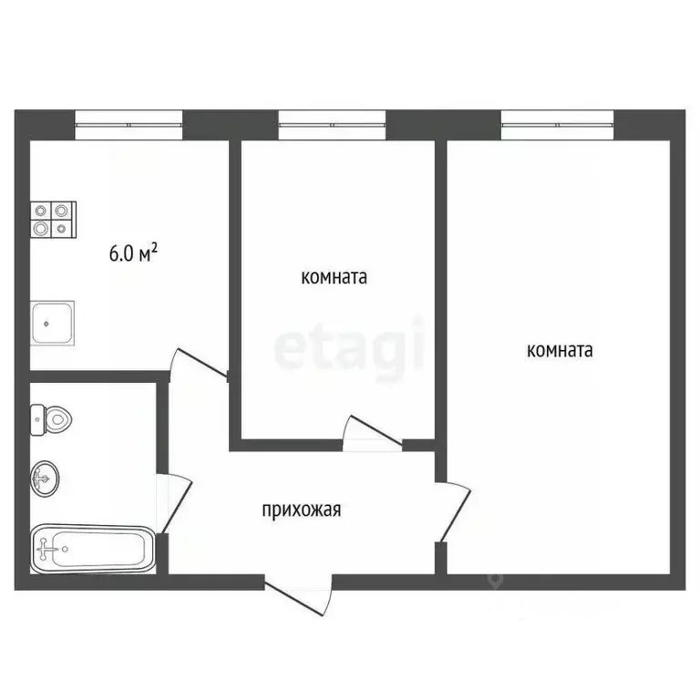 2-к кв. Ярославская область, Ярославль ул. Жукова, 3 (44.9 м) - Фото 0