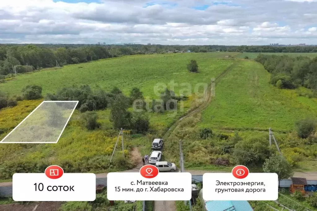 Участок в Хабаровский край, Хабаровский район, Тополевское с/пос, с. ... - Фото 1