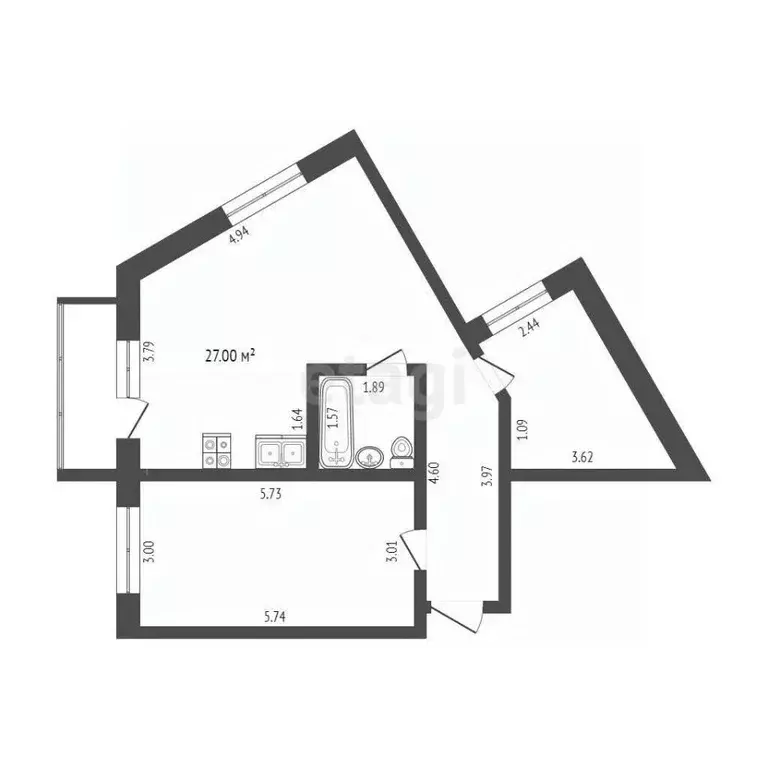 2-к кв. Вологодская область, Вологда Ленинградская ул., 62 (64.0 м) - Фото 1