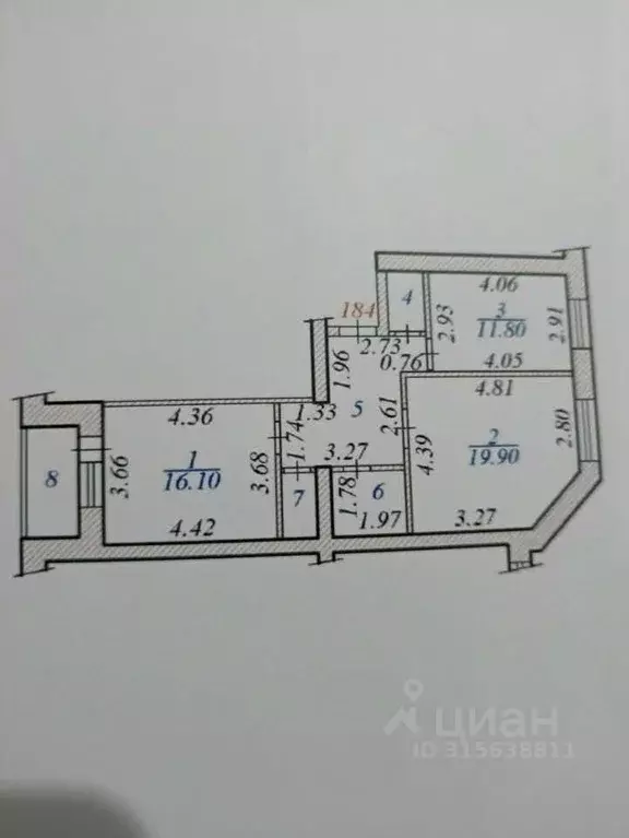 2-к кв. Чувашия, Чебоксары Эгерский бул., 48 (65.0 м) - Фото 0
