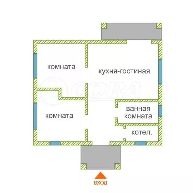 Дом в Тюмень, садовое товарищество Ясень (70.4 м) - Фото 1