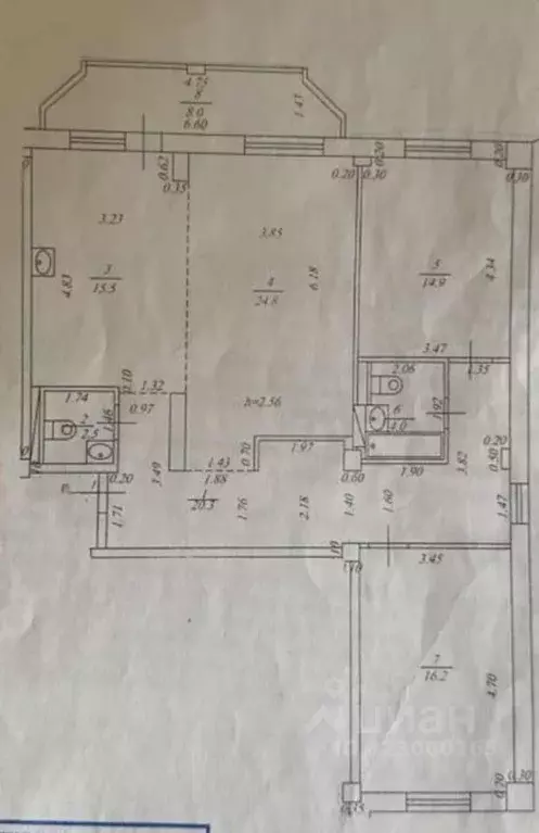 3-к кв. Саха (Якутия), Якутск ул. Дзержинского, 2/1 (98.2 м) - Фото 1