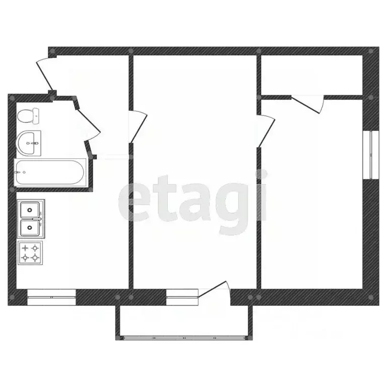 2-к кв. Ростовская область, Ростов-на-Дону ул. Содружества, 3 (40.0 м) - Фото 1