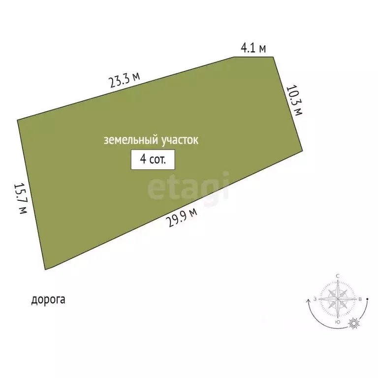 Участок в Мордовия, Чамзинка пгт ул. Зеленая (4.0 сот.) - Фото 2