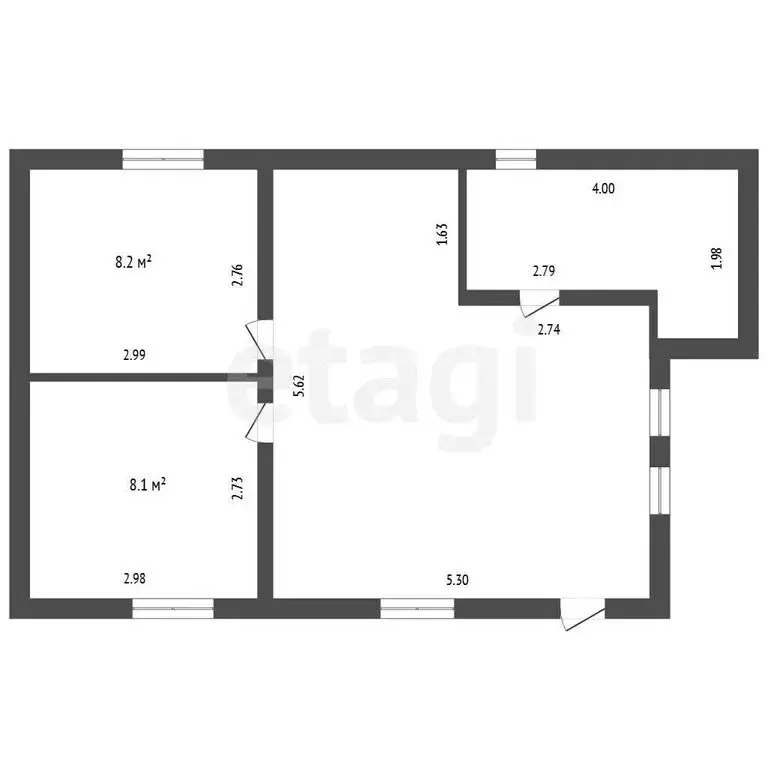 Дом в посёлок городского типа Парма, Лесная улица (60 м) - Фото 1