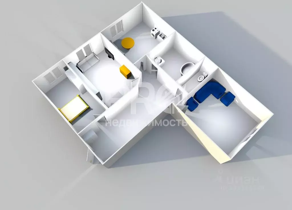 3-к кв. Ярославская область, Ярославль Спартаковская ул., 15 (92.7 м) - Фото 1