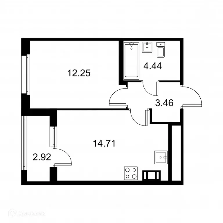 Продаётся 1-к квартира, 36.3 м - Фото 0