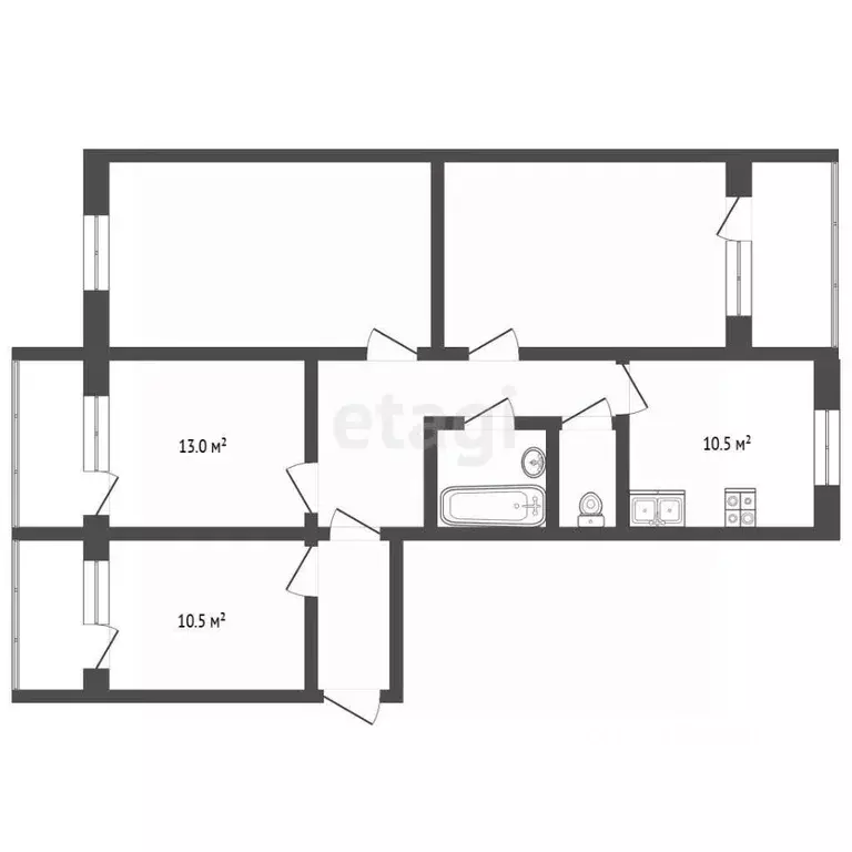 Комната Ярославская область, Ярославль проезд Доброхотова, 13 (10.5 м) - Фото 2