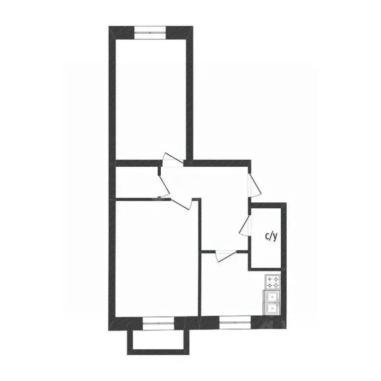 2-к кв. Костромская область, Кострома ул. Титова, 1а (44.4 м) - Фото 1