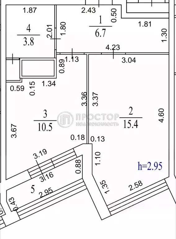 1-к кв. Москва ул. Верхние Поля, 32к3 (37.7 м) - Фото 2