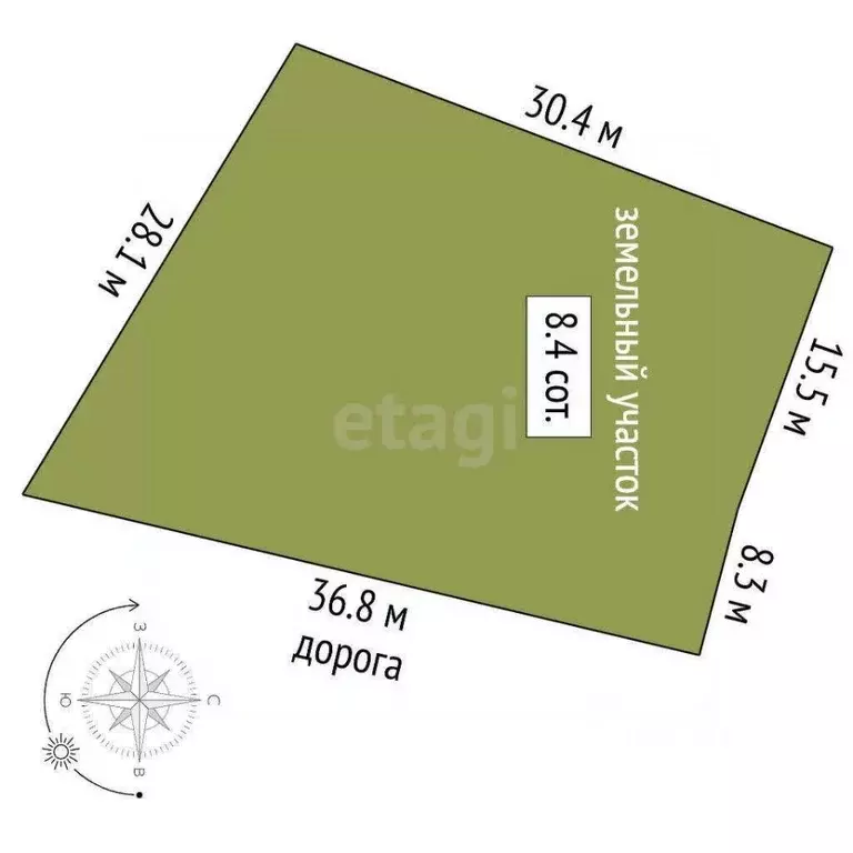 Участок в Крым, Симферополь ул. Посевная (8.0 сот.) - Фото 2