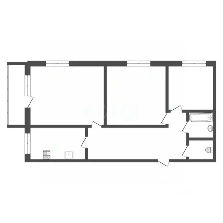 3-к кв. Тульская область, Тула Мясново мкр, проезд 6-й Полюсный, 21 ... - Фото 0