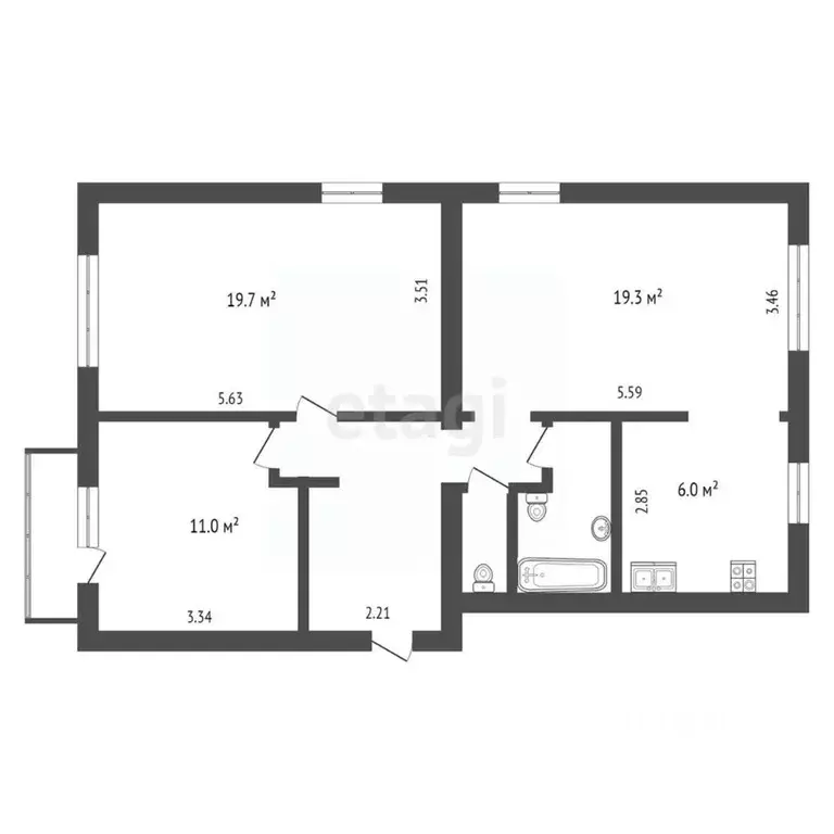 2-к кв. Москва ул. Короленко, 1К2 (75.0 м) - Фото 1