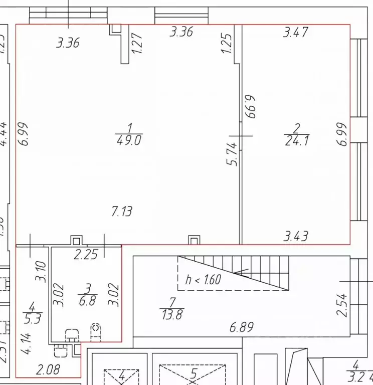 Помещение свободного назначения в Санкт-Петербург Октябрьская наб., 40 ... - Фото 2