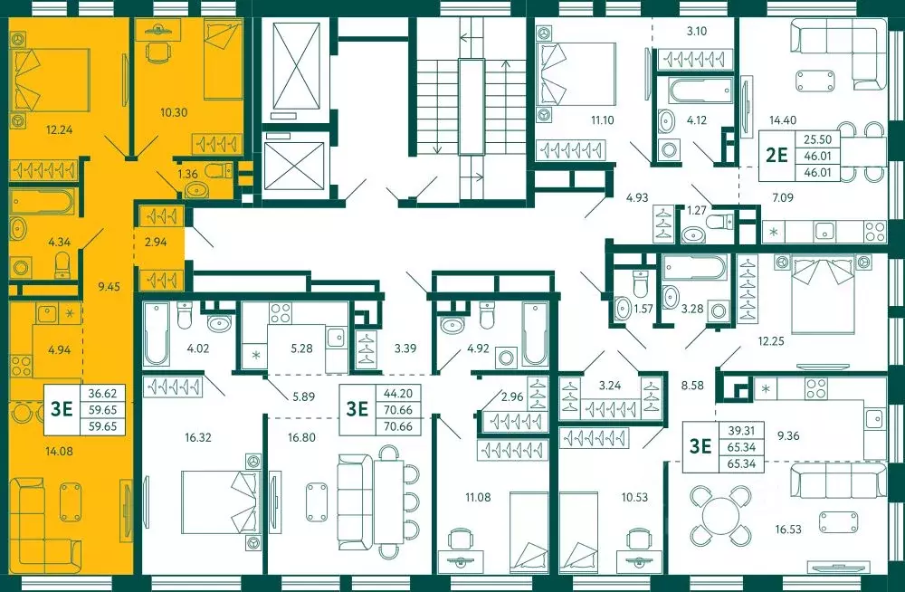 2-к кв. Башкортостан, Уфа ул. Авроры, 18к1 (59.6 м) - Фото 2