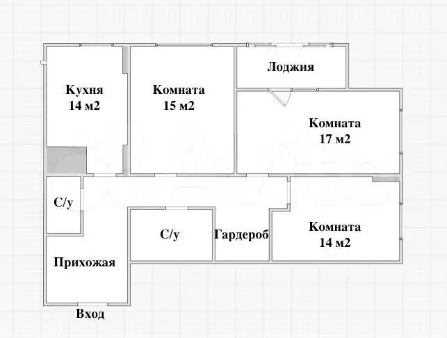 3-к. квартира, 82 м, 21/25 эт. - Фото 0