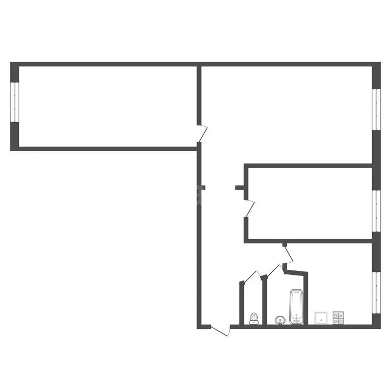 3-комнатная квартира: Юрга, улица Павлова, 16 (60 м) - Фото 1