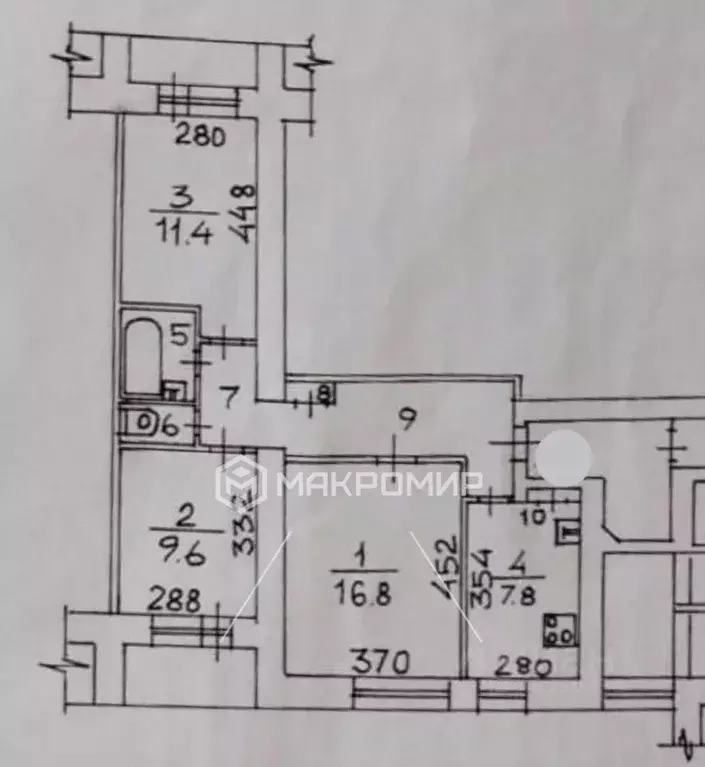3-к кв. Новосибирская область, Новосибирск Выборная ул., 110 (60.4 м) - Фото 0