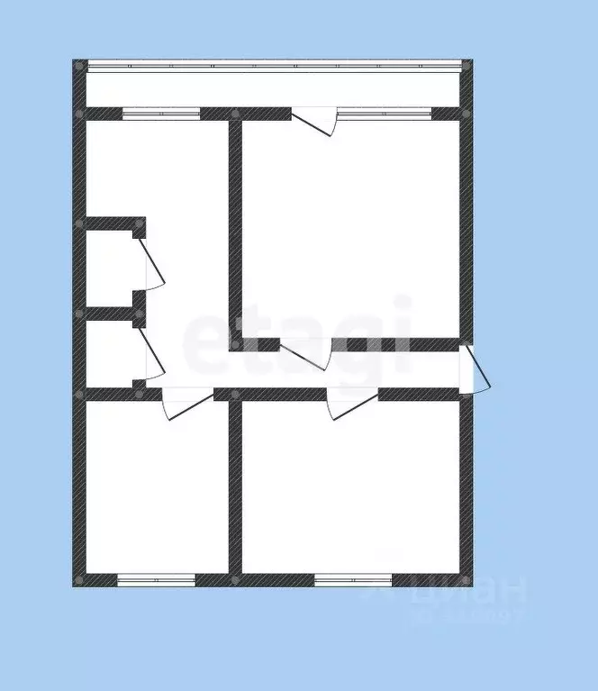 3-к кв. Смоленская область, Ярцево ул. 30 лет Победы, 11 (52.5 м) - Фото 2