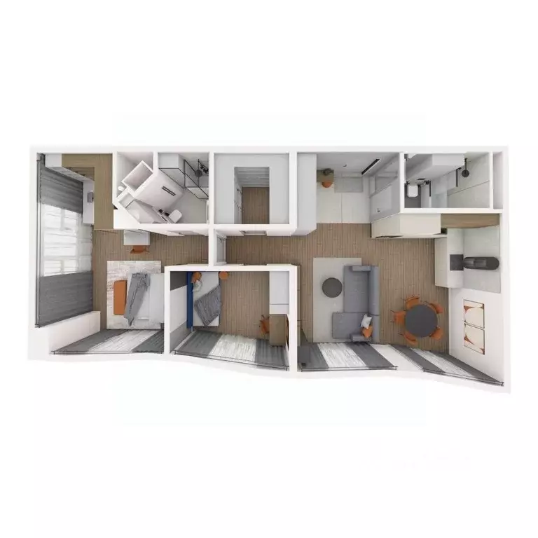 4-к кв. Приморский край, Владивосток ул. Нейбута (87.36 м) - Фото 2