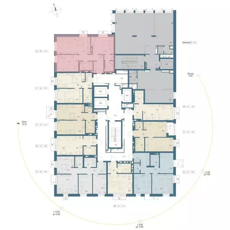 2-к кв. Башкортостан, Уфа Затон-Восточный жилрайон,  (71.9 м) - Фото 2