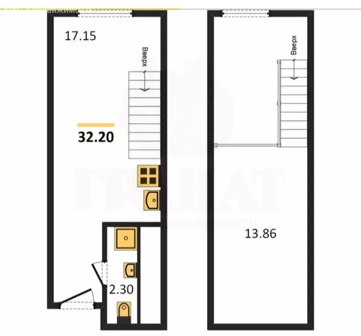 Помещение свободного назначения (32.2 м) - Фото 1