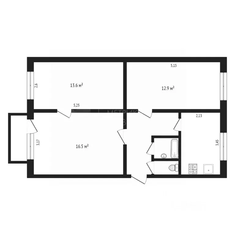 3-к кв. Тюменская область, Тюмень Одесская ул., 24А (64.0 м) - Фото 1