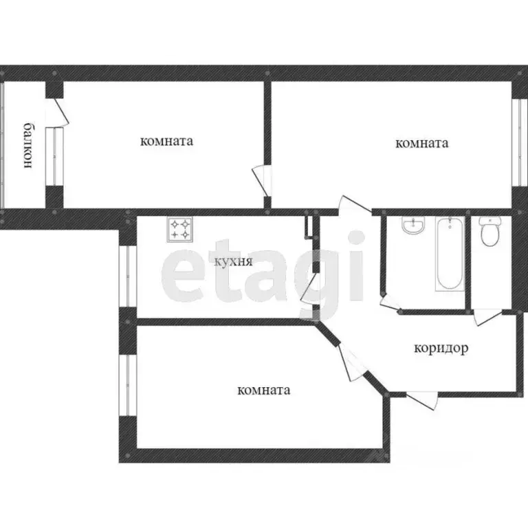 3-к кв. Коми, Сыктывкар Покровский бул., 5 (79.9 м) - Фото 0
