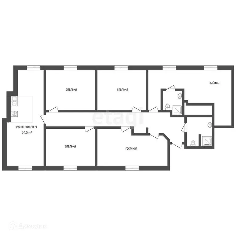 Продаётся 5-к квартира, 102.1 м - Фото 0