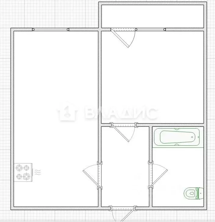 1-к кв. Пензенская область, Пенза ул. Баталина, 29Ак1 (34.6 м) - Фото 1