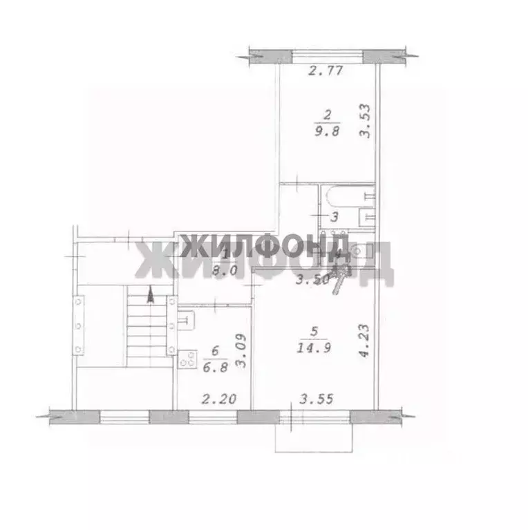 3-к кв. Новосибирская область, Новосибирск Затулинский жилмассив, ул. ... - Фото 0