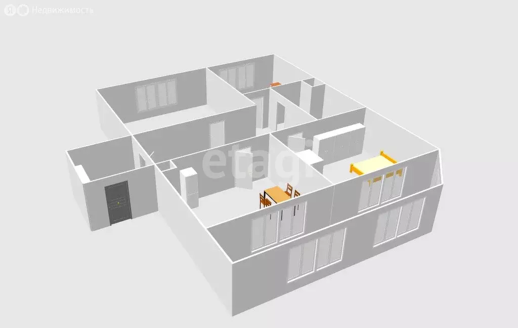 3-комнатная квартира: Южно-Сахалинск, Больничная улица, 36Б (62 м) - Фото 2