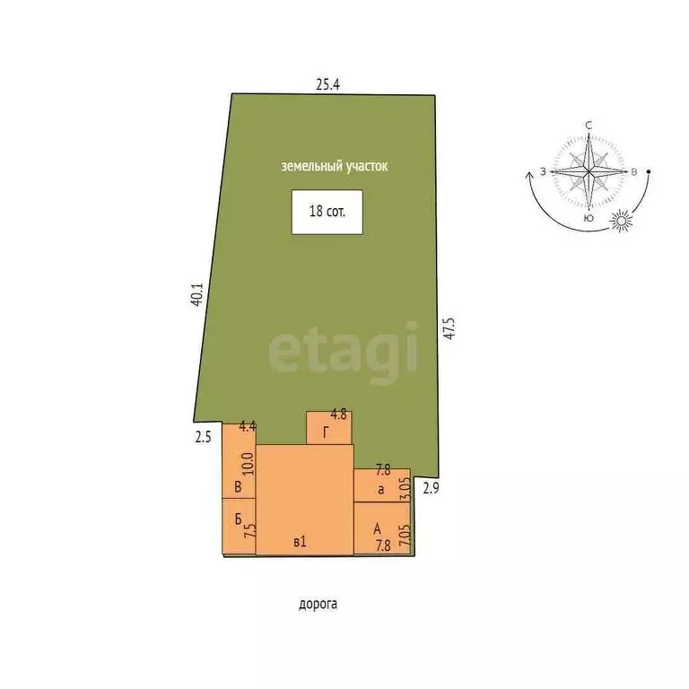 Дом в село Заводопетровское, улица Республики (44 м) - Фото 1