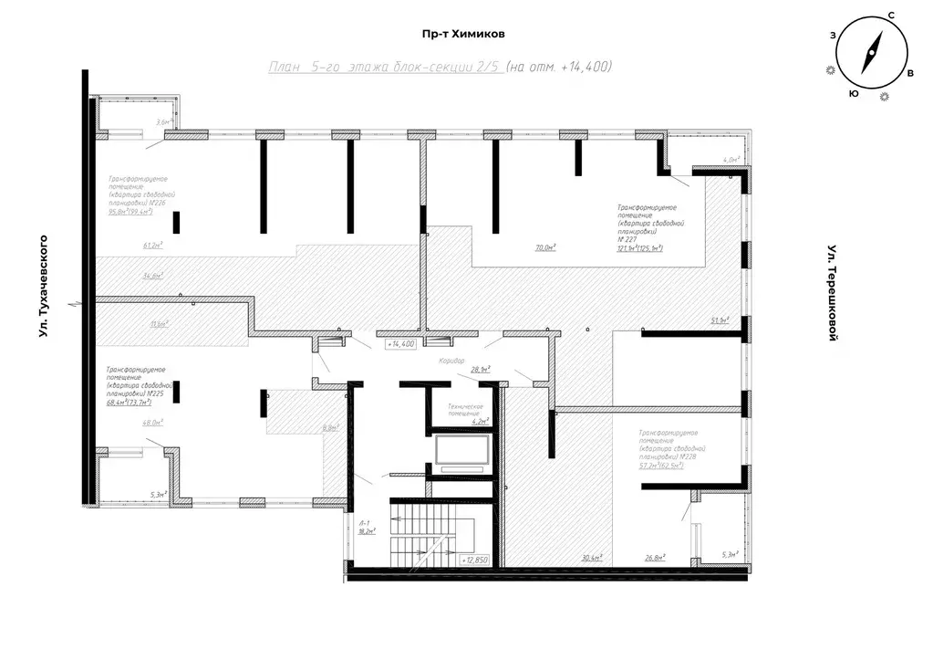 5-к квартира, 125.1 м - Фото 1