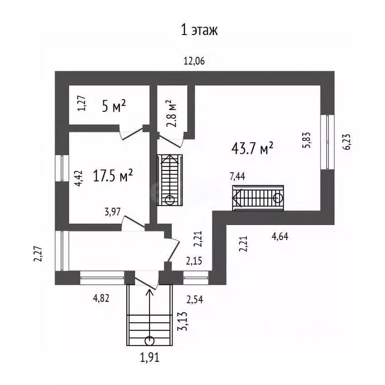 Дом в Красноярский край, Красноярск Даурская ул., 15/39Е (196 м) - Фото 2