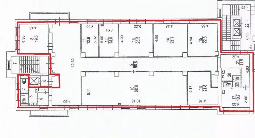 Помещение свободного назначения в Москва Чапаевский пер., 14 (417 м) - Фото 2