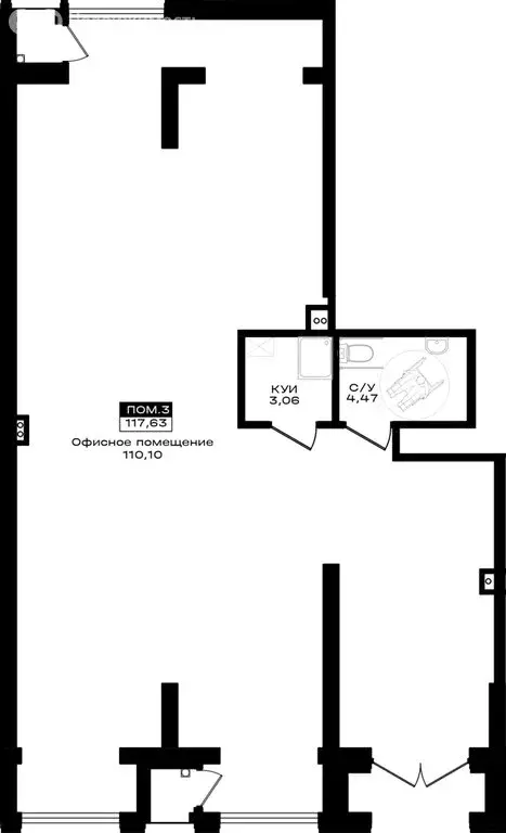 Помещение свободного назначения (117.63 м) - Фото 2