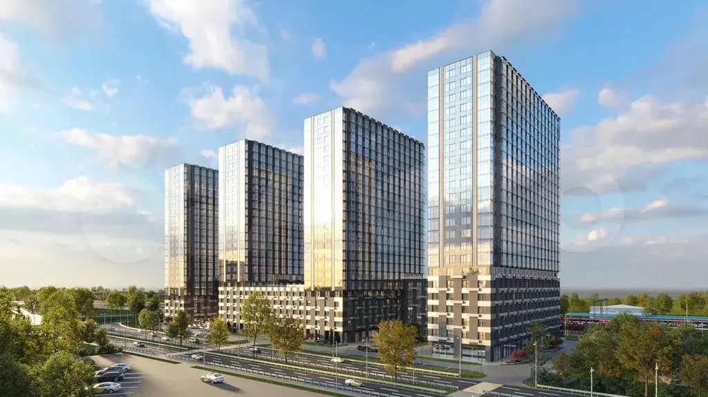 Апартаменты-студия, 26,3 м, 7/23 эт. - Фото 1