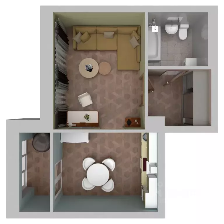 1-к кв. Башкортостан, Уфа ул. Ивана Спатара, 14 (38.95 м) - Фото 1