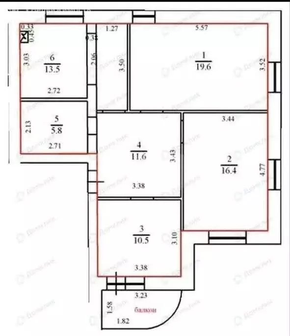 3-комнатная квартира: Ульяновск, Красноармейская улица, 117Б (77.4 м) - Фото 1
