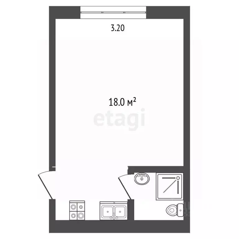 Студия Ростовская область, Ростов-на-Дону Северный мкр, ул. Волкова, ... - Фото 2