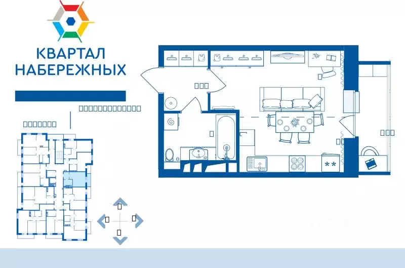 1-к кв. Брянская область, Брянск Деснаград мкр,  (32.78 м) - Фото 1