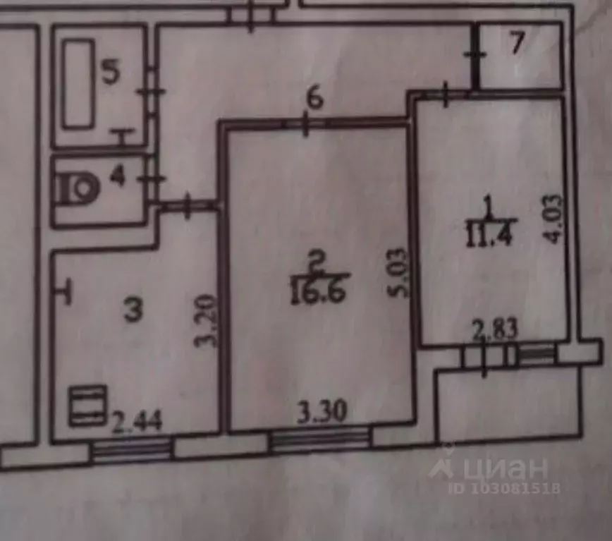 2-к кв. Калужская область, Калуга Тульская ул., 21 (50.0 м) - Фото 2