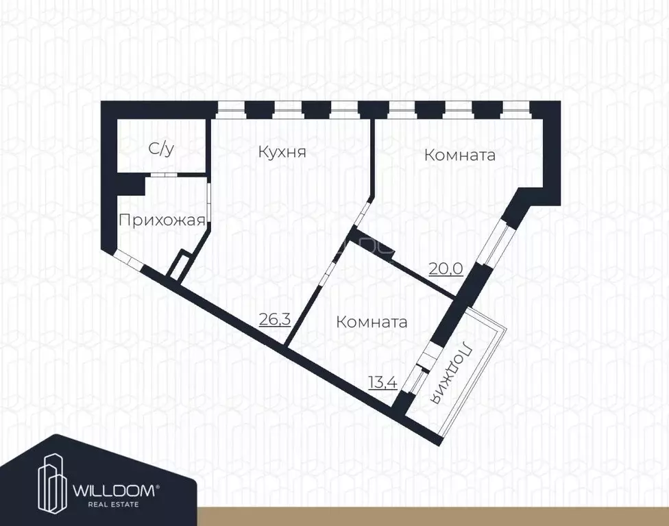 2-к кв. Свердловская область, Екатеринбург пер. Переходный, 6 (70.0 м) - Фото 2