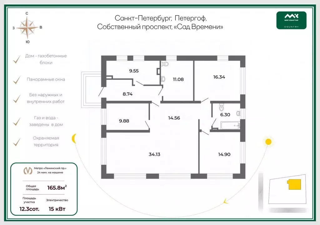 Коттедж в Санкт-Петербург, Санкт-Петербург, Петергоф Собственный ... - Фото 2