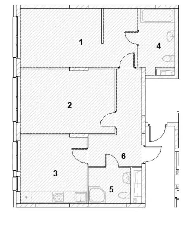 3-к кв. Москва Переделкино Ближнее мкр, 16-й кв-л, к2 (70.0 м) - Фото 1