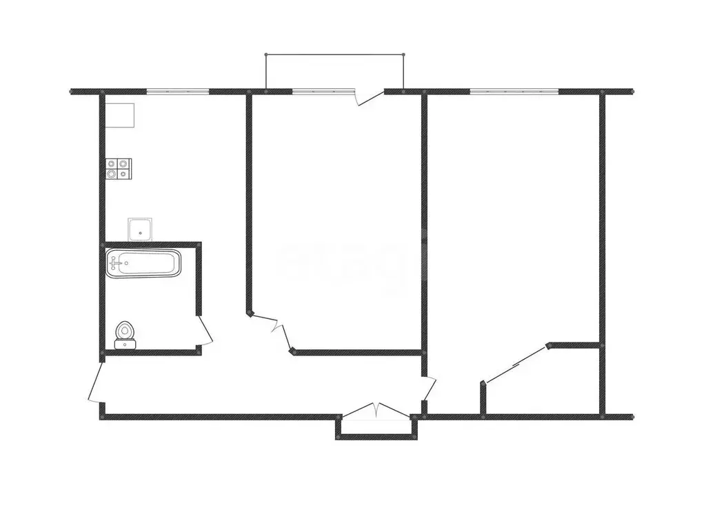 2-комнатная квартира: Ангарск, 177-й квартал, 6 (48.9 м) - Фото 1