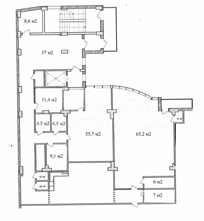 Аренда офисного блока 348 м2 в БЦ класса А - Фото 0