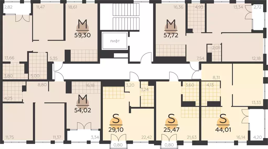 2-к кв. Тульская область, Тула городской округ, пос. Молодежный ул. ... - Фото 2