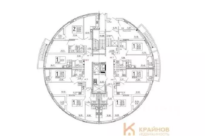 1-к кв. Воронежская область, с. Новая Усмань, Южный мкр  (37.88 м) - Фото 1